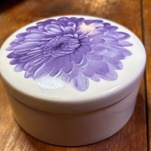 Floral Ceramic Trinket Box